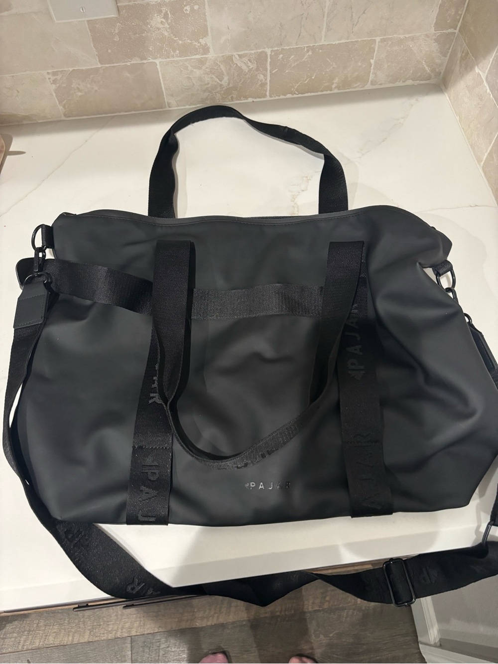Pajar Canada Black Vinyl Purse